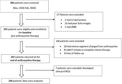 The role of conventional echocardiographic parameters on detecting subclinical anthracycline therapy related cardiac dysfunction—The SATRACD study